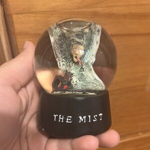 The Mist Snow Globe with Black Base